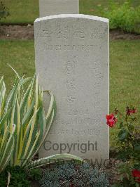 Fosse No.10 Communal Cemetery Extension Sains-En-Gohelle - Liu Pao Chang, 